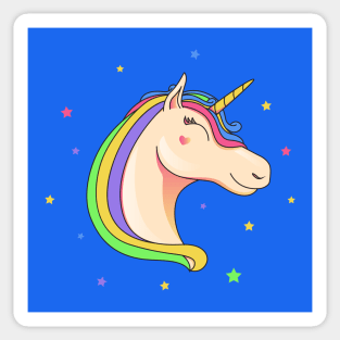 Unicorn Smiley Sticker